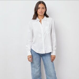 Rails Ingrid Shirt White with Star Pattern